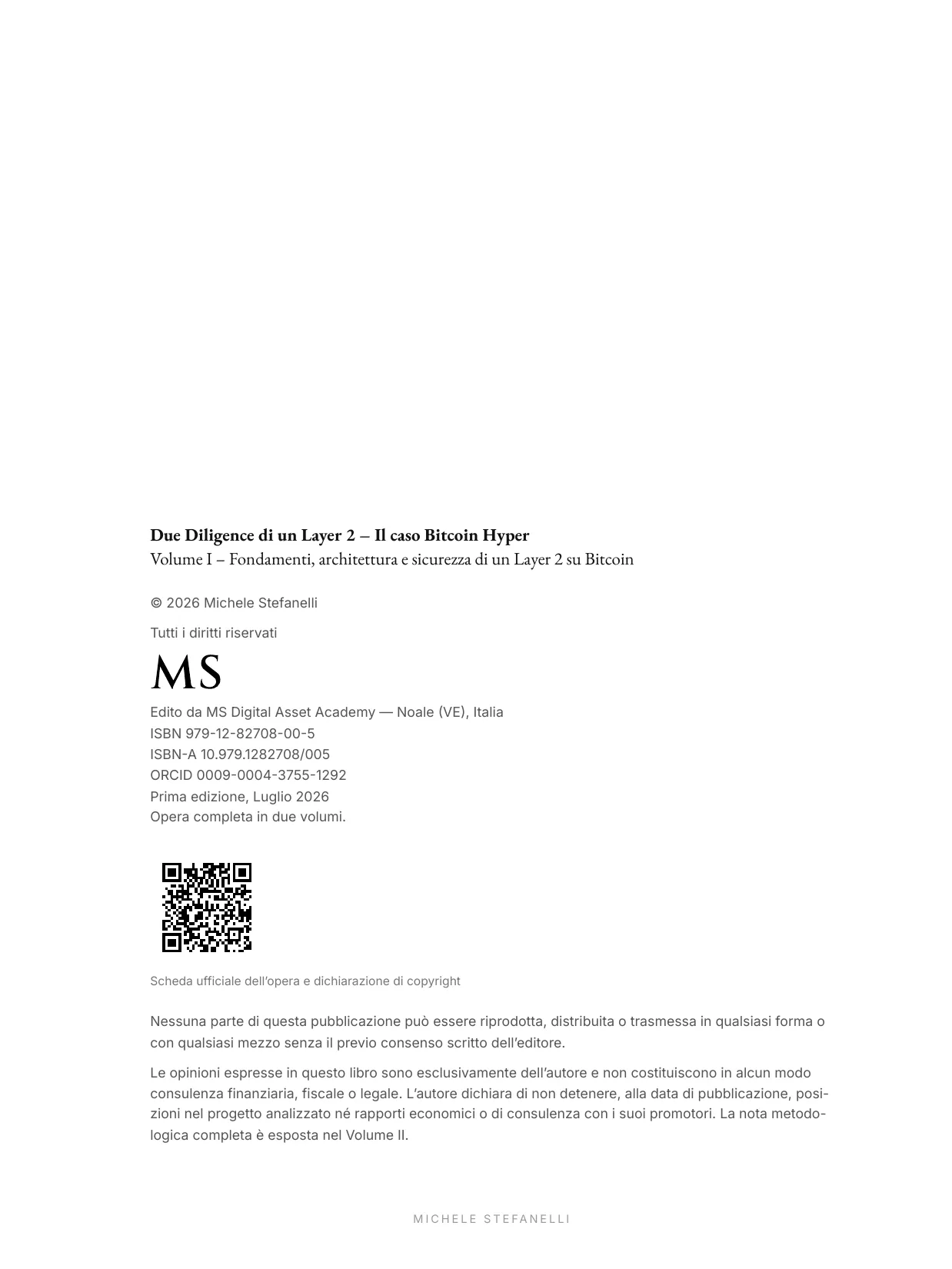 Due Diligence di un Layer 2, Vol. I — anteprima, pagina 2