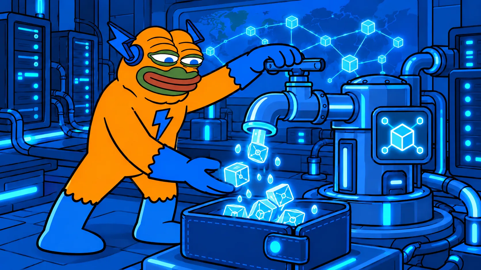 Illustrazione del comunicato ufficiale del Faucet: distribuzione di token di prova